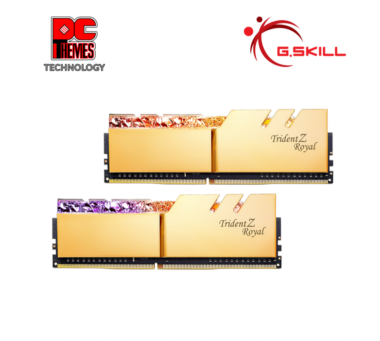 G.SKILL Trident Z Royal 3200MHz 32GB CL16 [GOLD] Desktop Memory